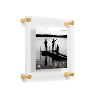 8x8" Modern UV-Grade Acrylic Floating Wall Frame