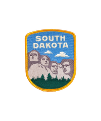 South Dakota State Retro Embroidered Patch