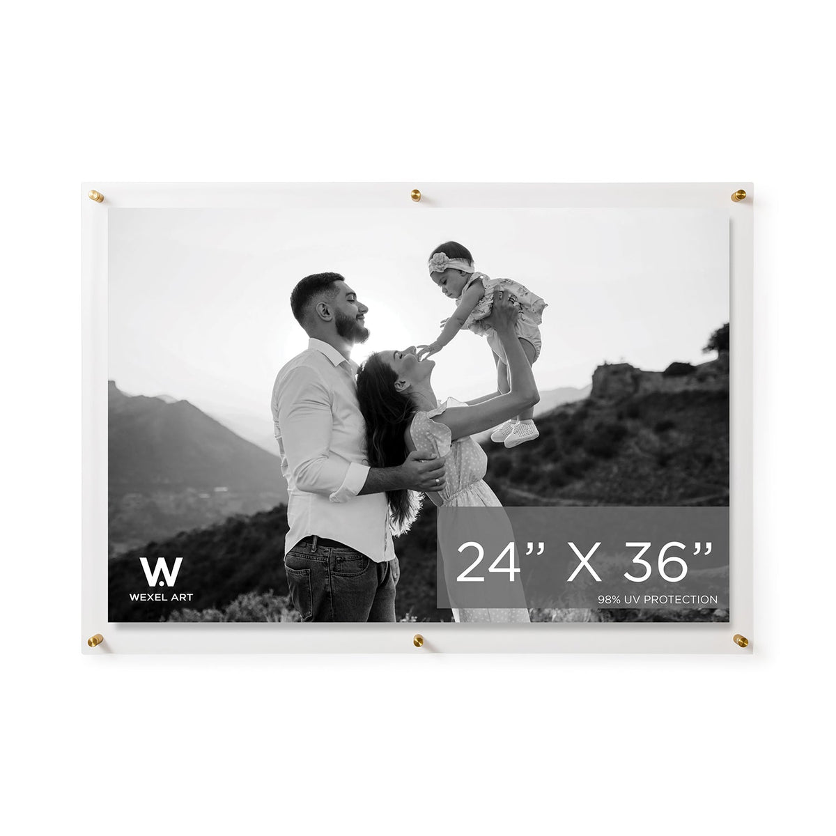 Modern UV-Grade Acrylic Floating Wall Frame