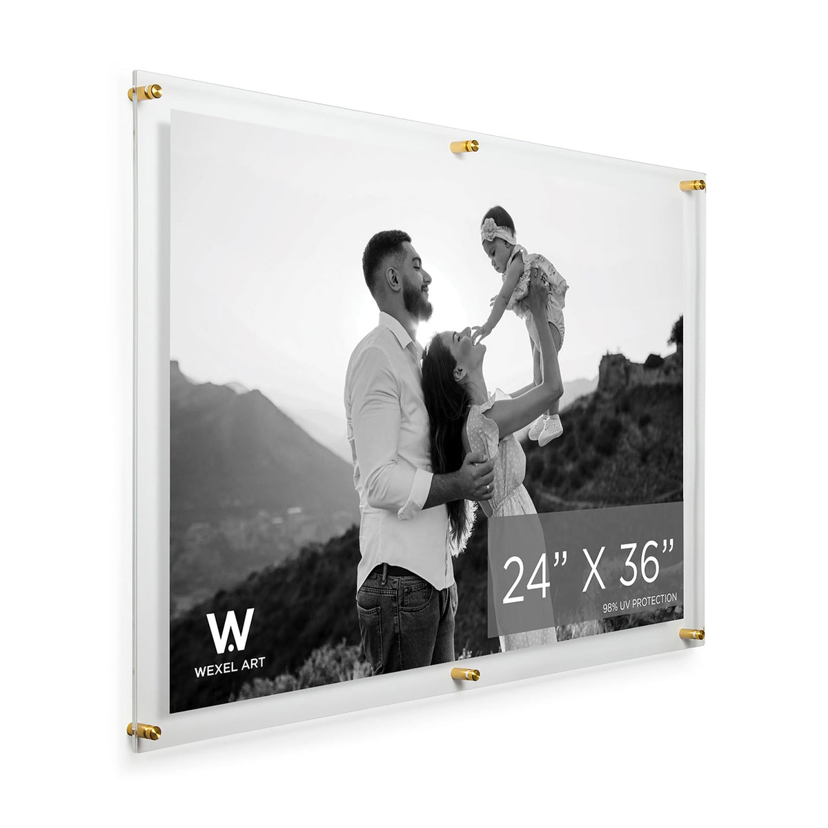 Modern UV-Grade Acrylic Floating Wall Frame