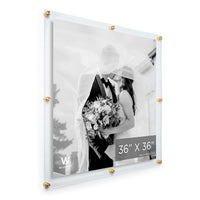 Modern UV-Grade Acrylic Floating Wall Frame