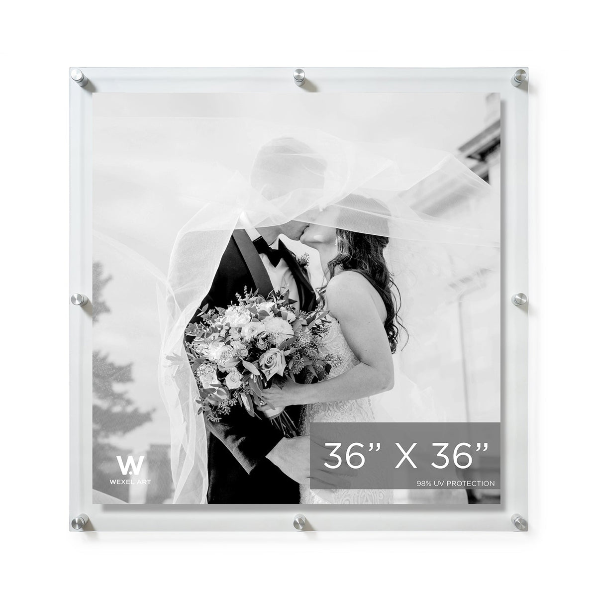 Modern UV-Grade Acrylic Floating Wall Frame