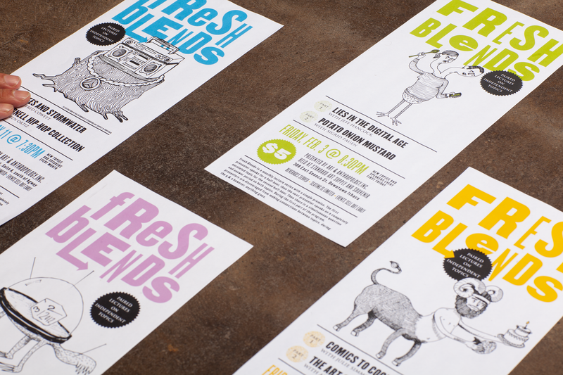 Fresh Blend event prints designed by Art & Anthropology Press.