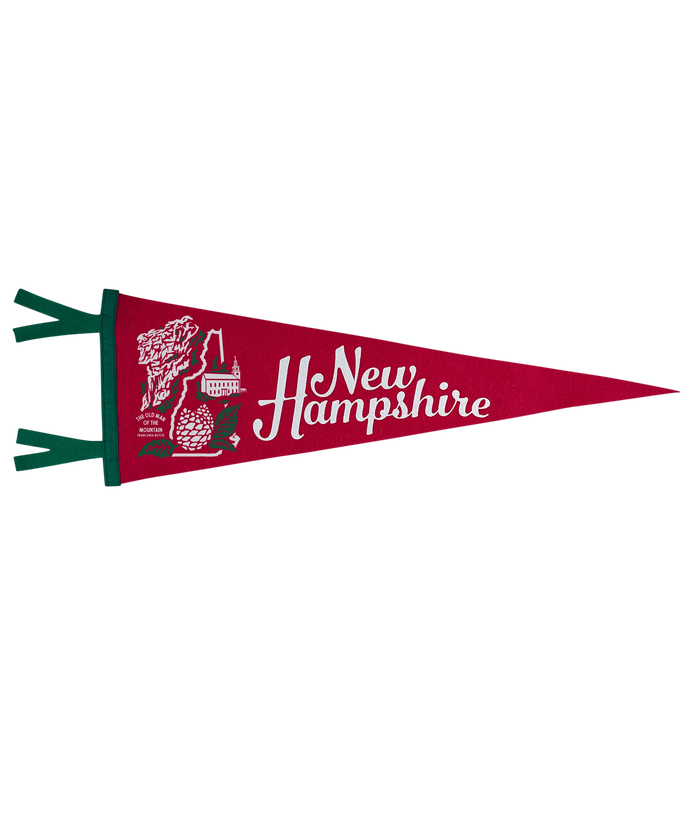New Hampshire State Retro Wool Pennant