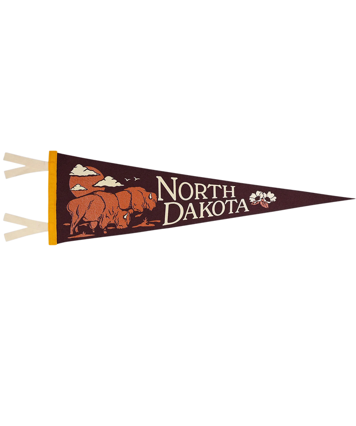 North Dakota State Retro Wool Pennant