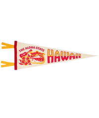 Hawaii State Retro Wool Pennant