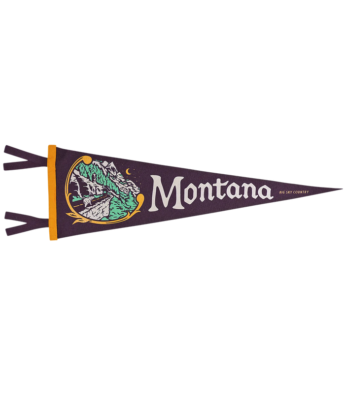 Montana State Retro Wool Pennant