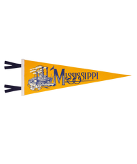 Mississippi State Retro Wool Pennant