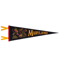Maryland State Retro Wool Pennant
