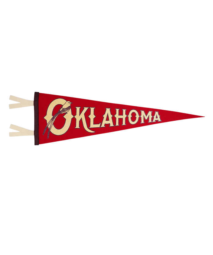 Oklahoma State State Retro Wool Pennant