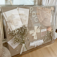 Modern UV-Grade Acrylic Shadowbox with Linen Canvas 2" Depth