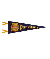 Pennsylvania State Retro Wool Pennant