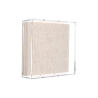 Modern UV-Grade Acrylic Shadowbox with Linen Canvas 2" Depth