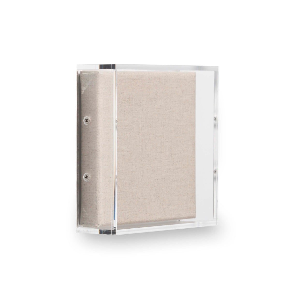 UV-grade Acrylic Shadowbox Linen Canvas Backing