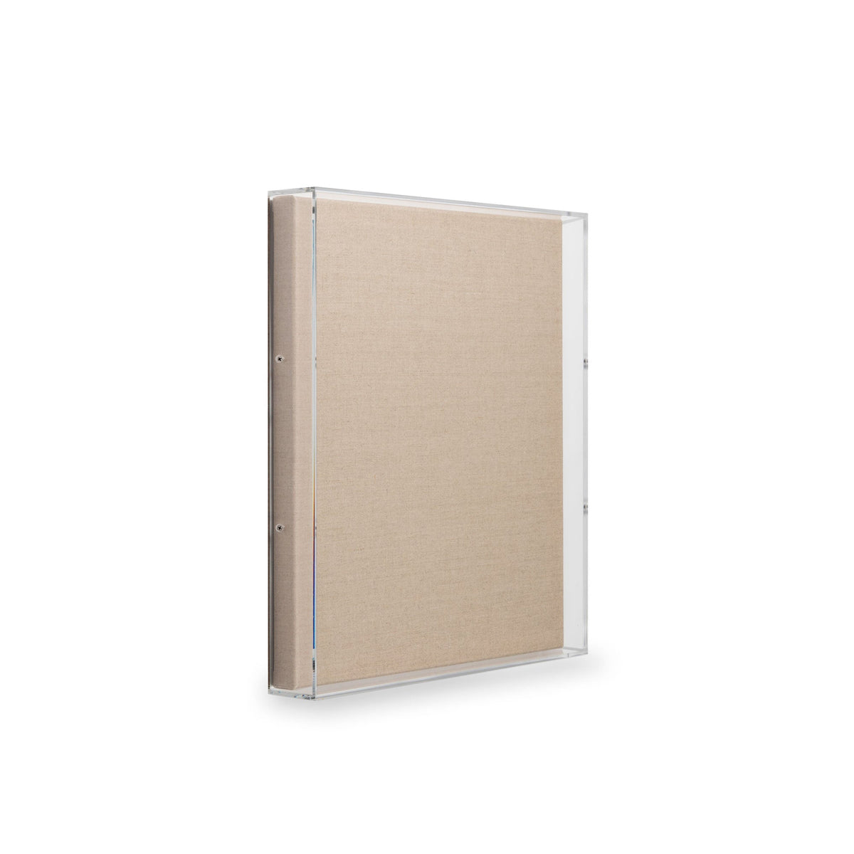 Modern UV-Grade Acrylic Shadowbox with Linen Canvas 2" Depth