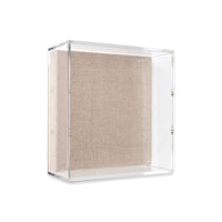 Modern UV-Grade Acrylic Shadowbox with Linen Canvas 3" Depth