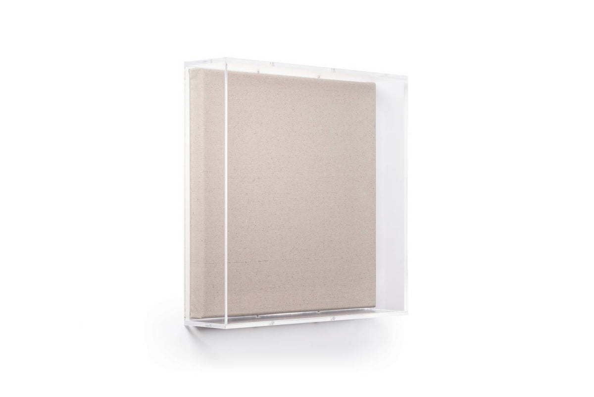 UV-grade Acrylic Shadowbox Linen Canvas Backing