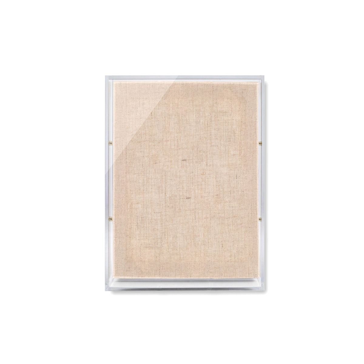 Modern UV-Grade Acrylic Shadowbox with Linen Canvas 2" Depth