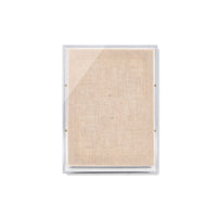 Modern UV-Grade Acrylic Shadowbox with Linen Canvas 2" Depth