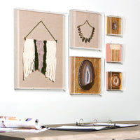 Modern UV-Grade Acrylic Shadowbox with Linen Canvas 3" Depth