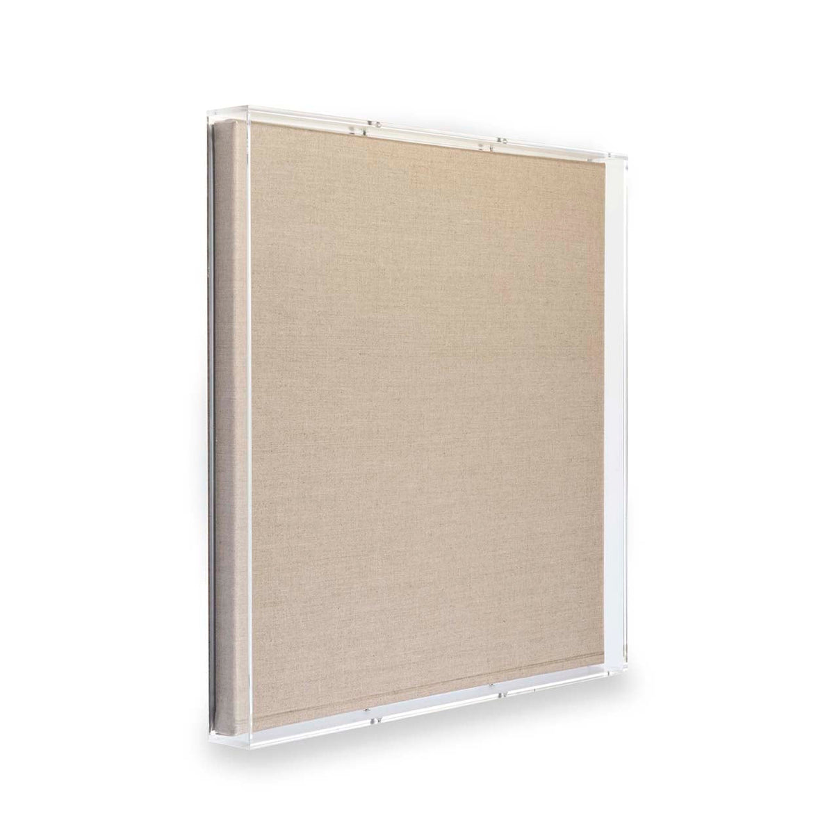 UV-grade Acrylic Shadowbox Linen Canvas Backing