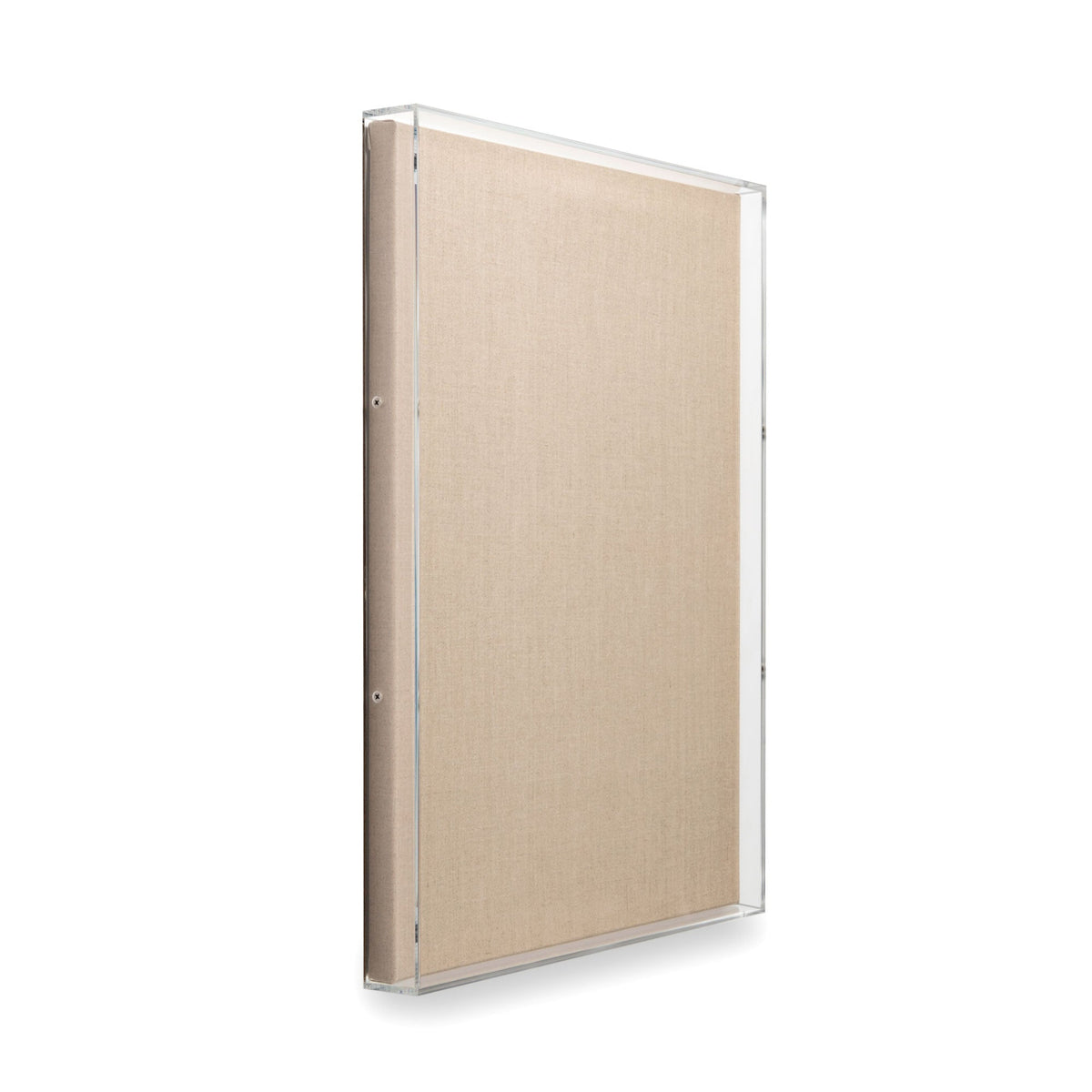 Modern UV-Grade Acrylic Shadowbox with Linen Canvas 2" Depth