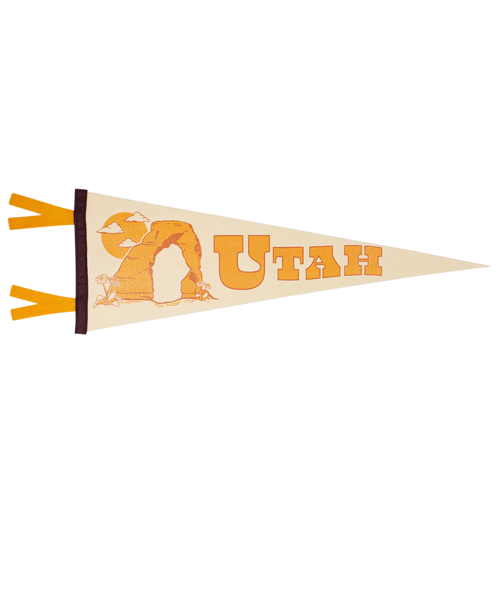 Utah State Retro Wool Pennant