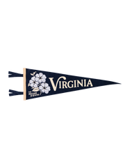 Virginia State Retro Wool Pennant