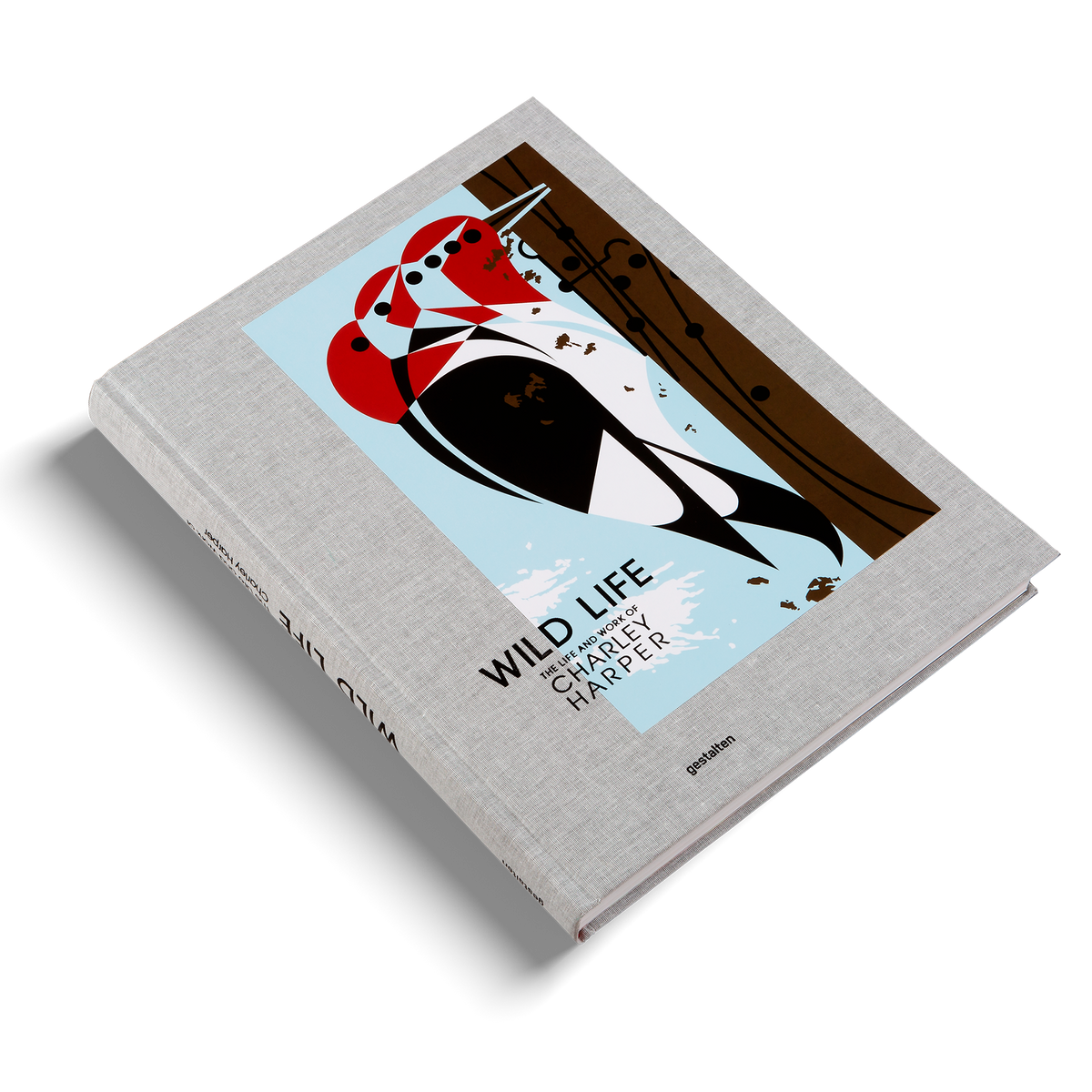 Book titled 'Wild Life' with a cover illustration of birds on a white background. Celebrating the centenary and legacy of Charley Harper, a master of mid-century American illustration.