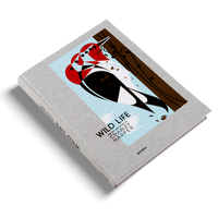 Book titled 'Wild Life' with a cover illustration of birds on a white background. Celebrating the centenary and legacy of Charley Harper, a master of mid-century American illustration.
