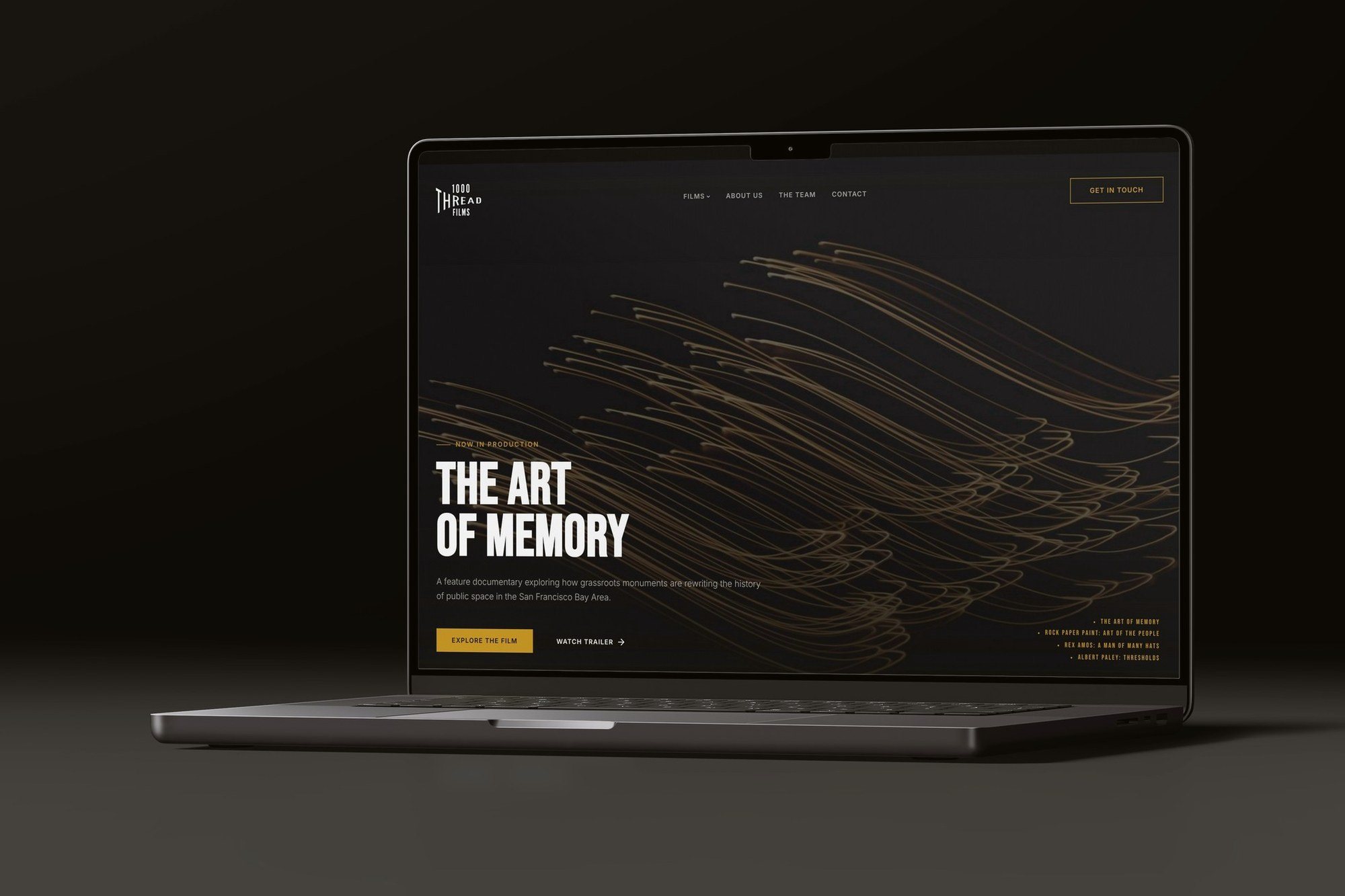 1000 Thread Films website