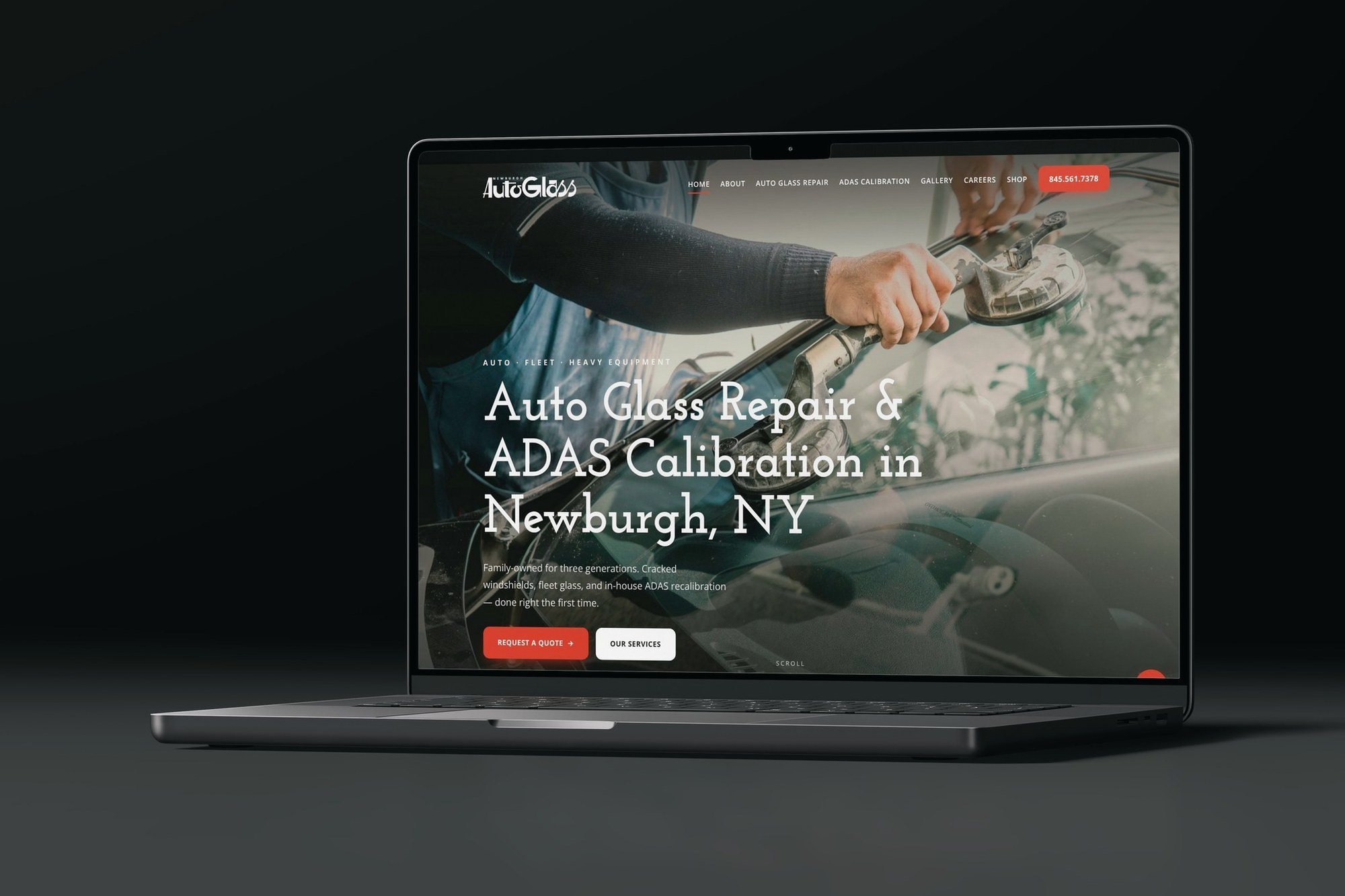 Newburgh Auto Glass website